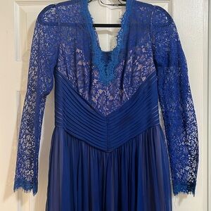 Tadasho shoji royal blue evening gown